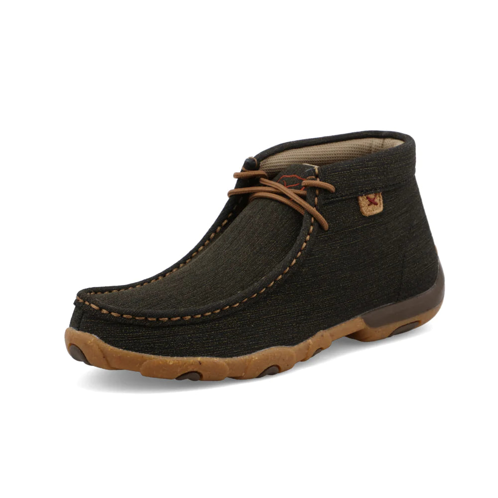 Twisted X Women's Chukka Driving Moc in Charcoal/Brown