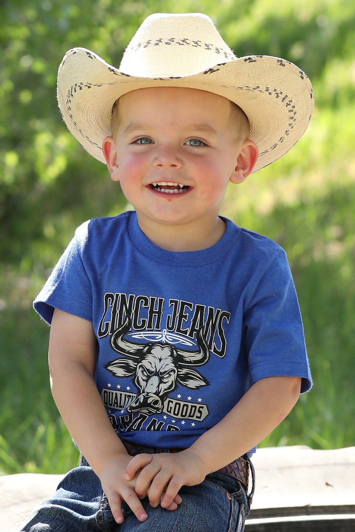 Cinch Baby & Toddler Boy's Brand Tee in Royal Blue