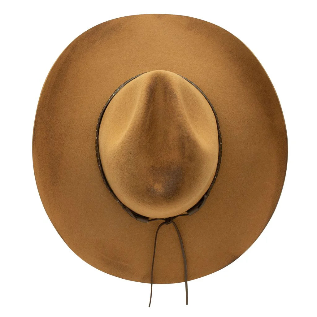 Stetson Sand Hollow Buffalo Fur Felt Western Hat in Toffee