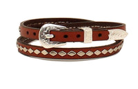 Twister Aged Oak Brown Diamond Studded Hat Band