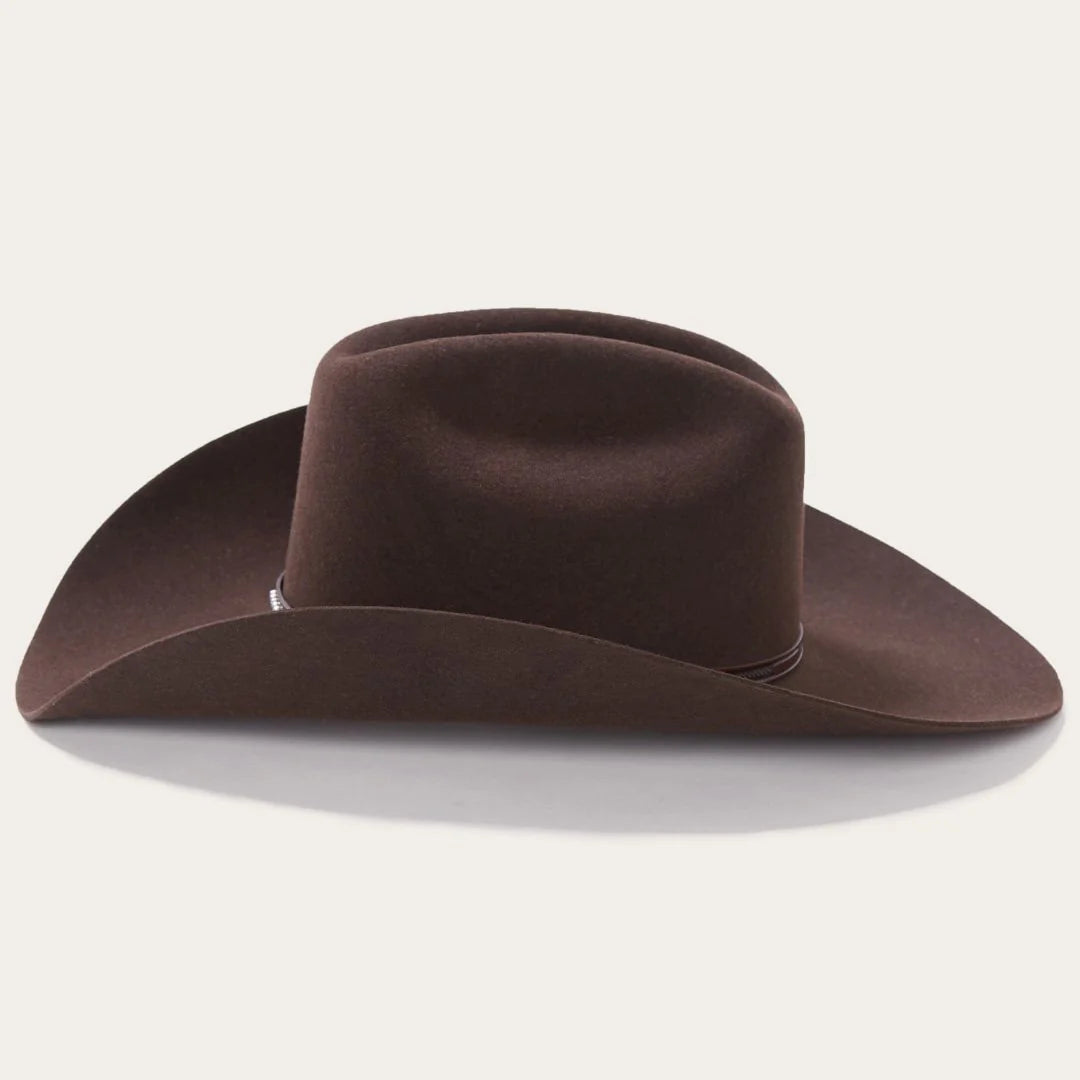 Stetson Llano 4X Wool Felt Cowboy Hat in Chocolate