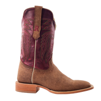 R. Watson Men's Tan Nubuck Camel Boot