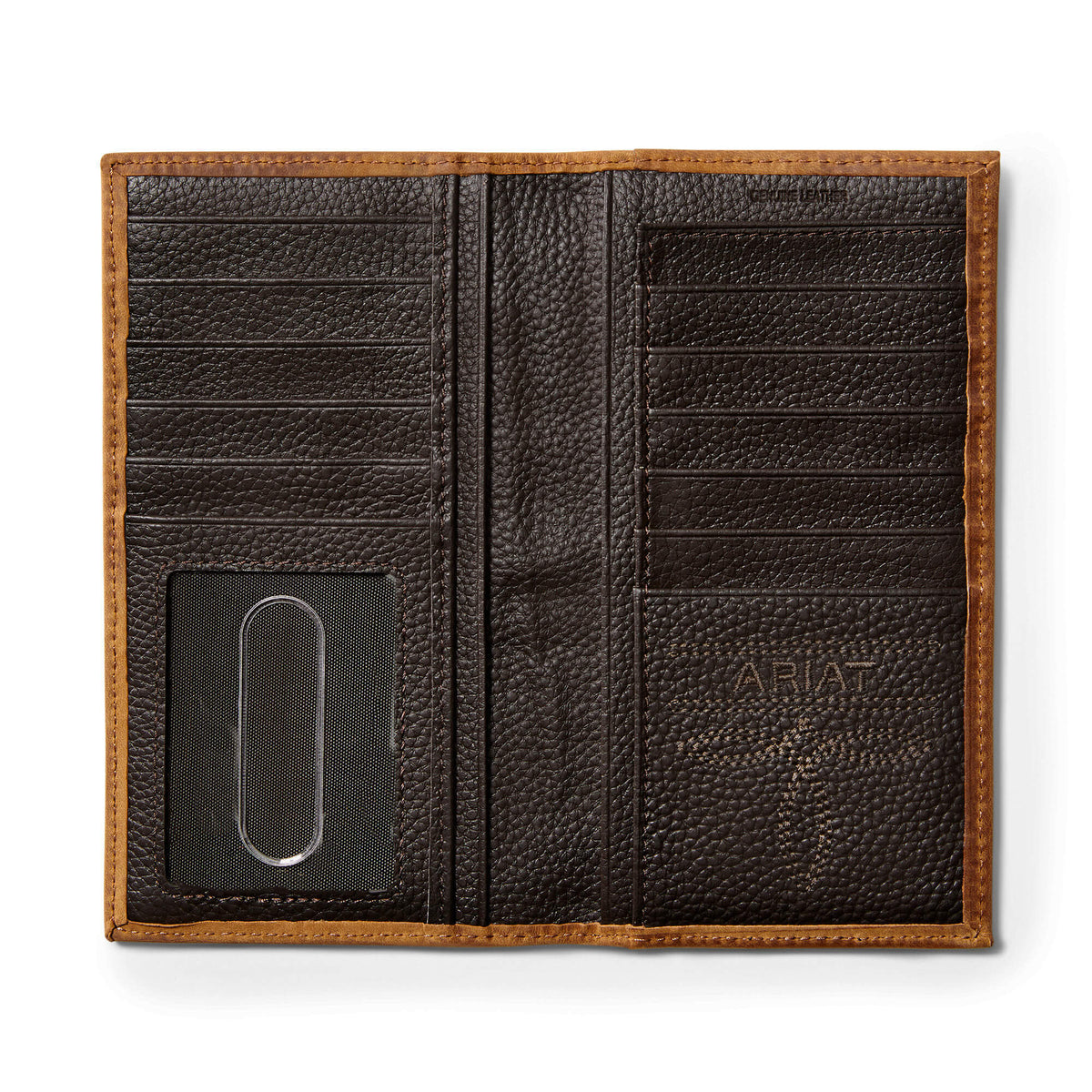 Ariat Men's Debossed Logo Leather Rodeo Wallet