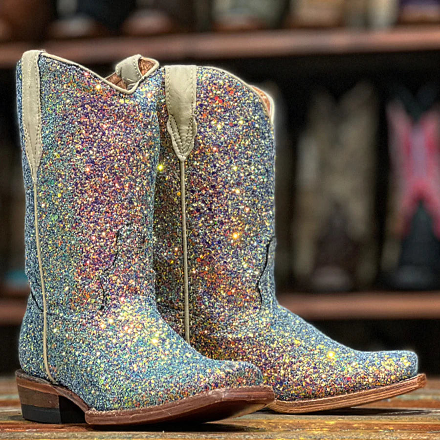 Tanner Mark Blue Tint Mermaid Toddler Boots