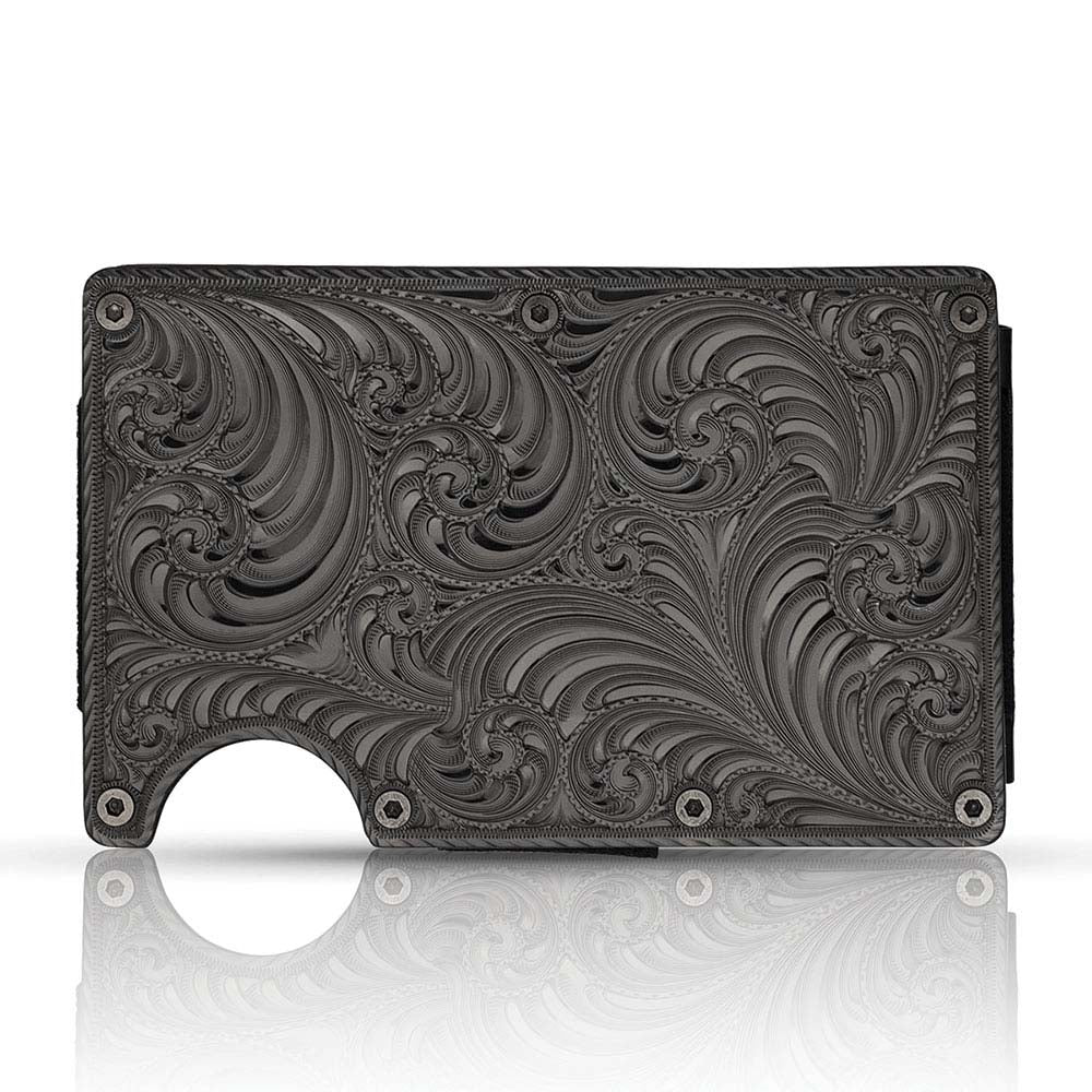 Montana Silversmiths Gunmetal Credit Card and Cash Case