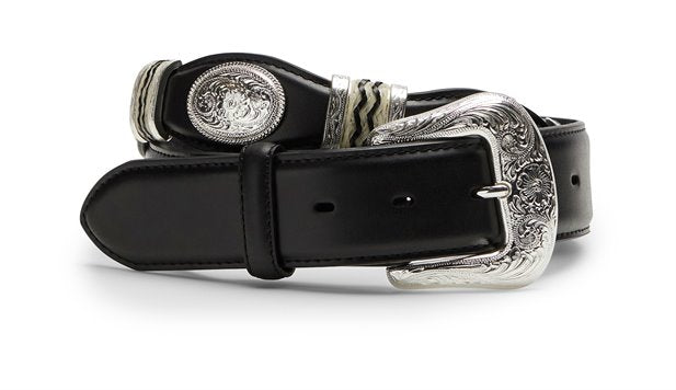 Tony Lama Men's Cutting Champ Black Belt