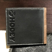 Hooey Tonkawa Ivory Aztec Inlay Bi-Fold Wallet in Black and Brown