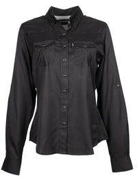 Hooey Women's Sol Black Long Sleeve Snap Shirt