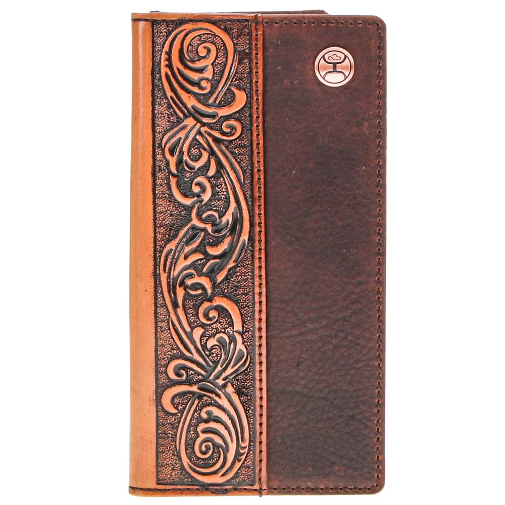 Hooey "Grayson" Rodeo Wallet in Brown and Tan
