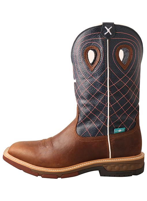 Twisted X Men's 12" Alloy Toe Western Work Boot with Cellstretch