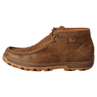 Twisted X Men's Chukka Driving Moc- Bomber and Chocolate