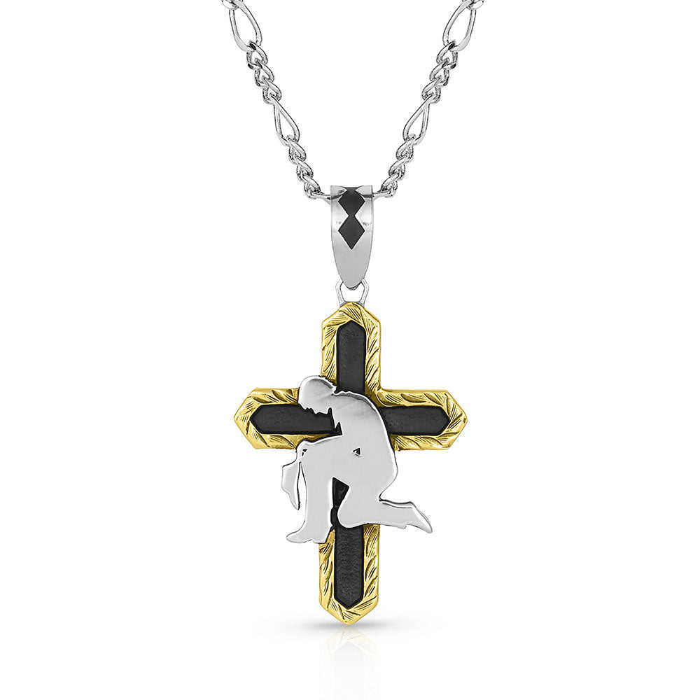 Montana Silversmiths Surrender in Faith Cross Necklace