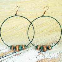 Tryon Pearl Hoop Earrings (3 colors available)