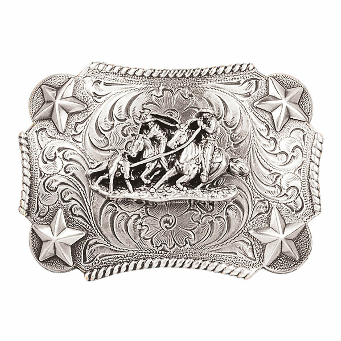 Nocona Youth Team Roper Rectangle Belt Buckle
