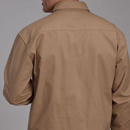 Roper Men's L/S Brushed Twill Solid Western Snap Shirt (Available in 4 Color Choices)