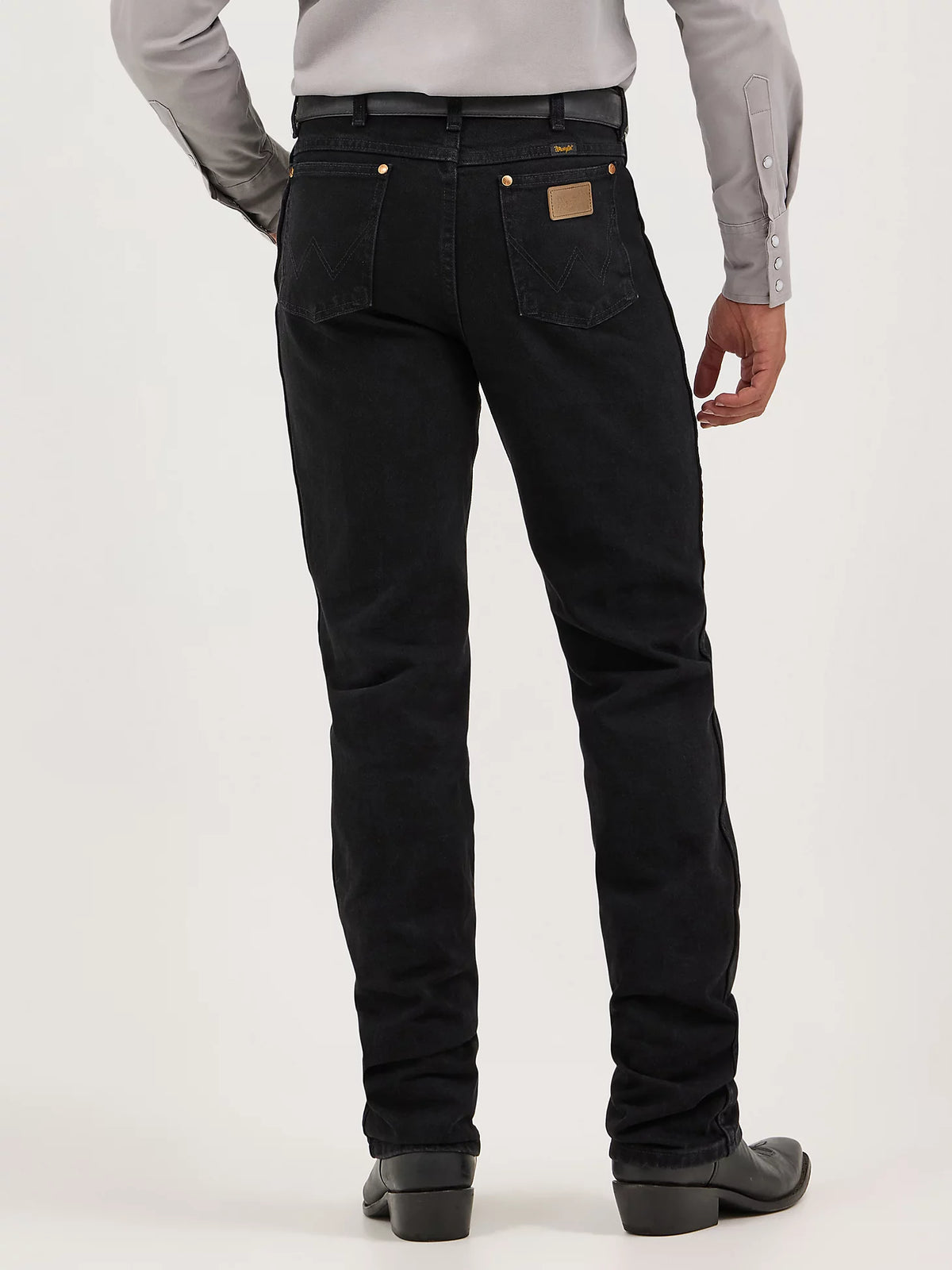 Wrangler Men's Cowboy Cut Slim Fit Jean in Shadow Black