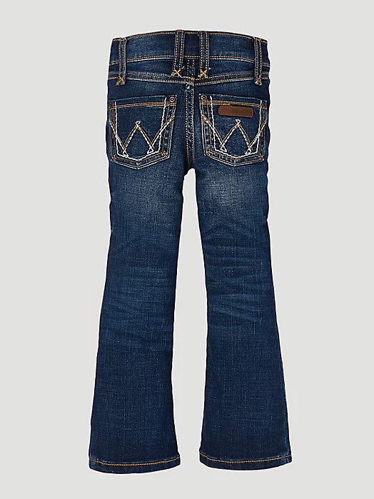 Wrangler Girl's Bootcut Jeans in Medium Blue
