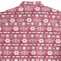 Tin Haul Men's S/S Aztec Stripe Western Snap Shirt in Wine