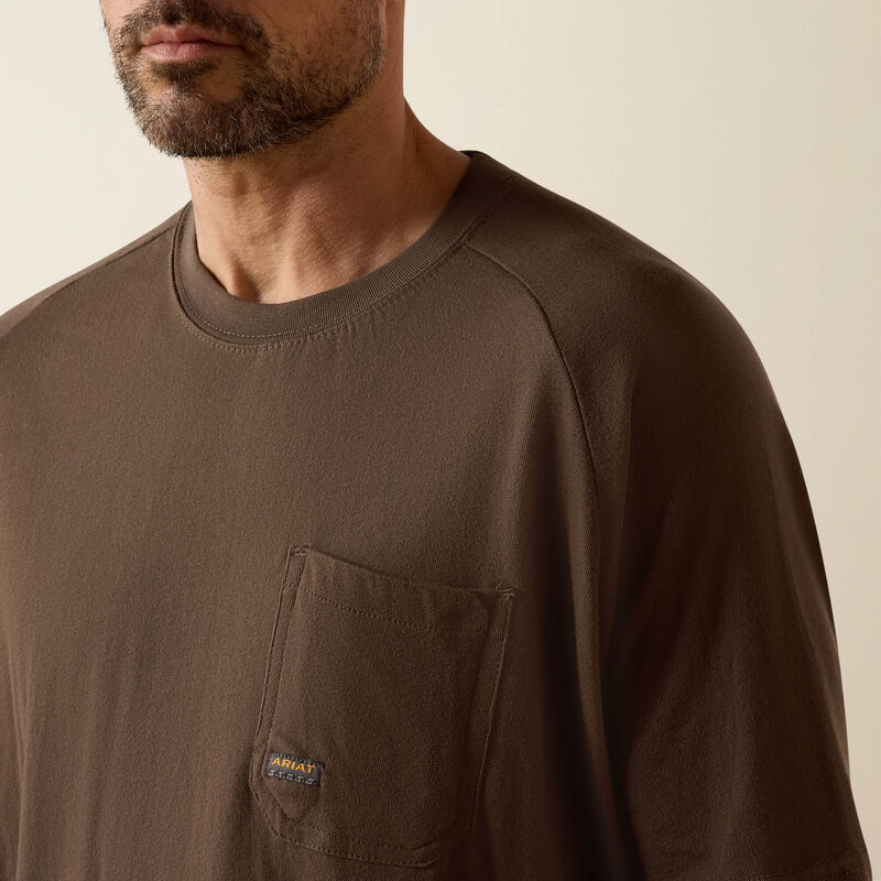 Ariat Men's Rebar Cotton Strong T-Shirt in Moss