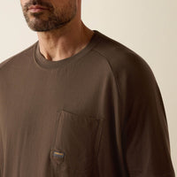 Ariat Men's Rebar Cotton Strong T-Shirt in Moss