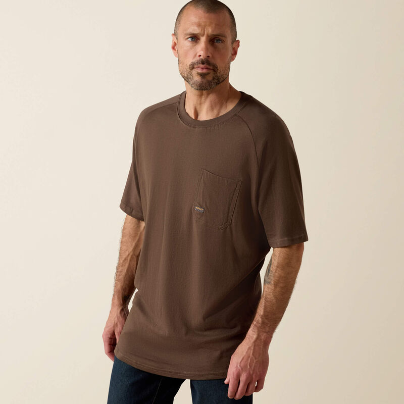Ariat Men's Rebar Cotton Strong T-Shirt in Moss