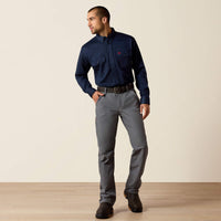 Ariat Men's FR M4 Relaxed DuraLight Ripstop Boot Cut Jean in Grey