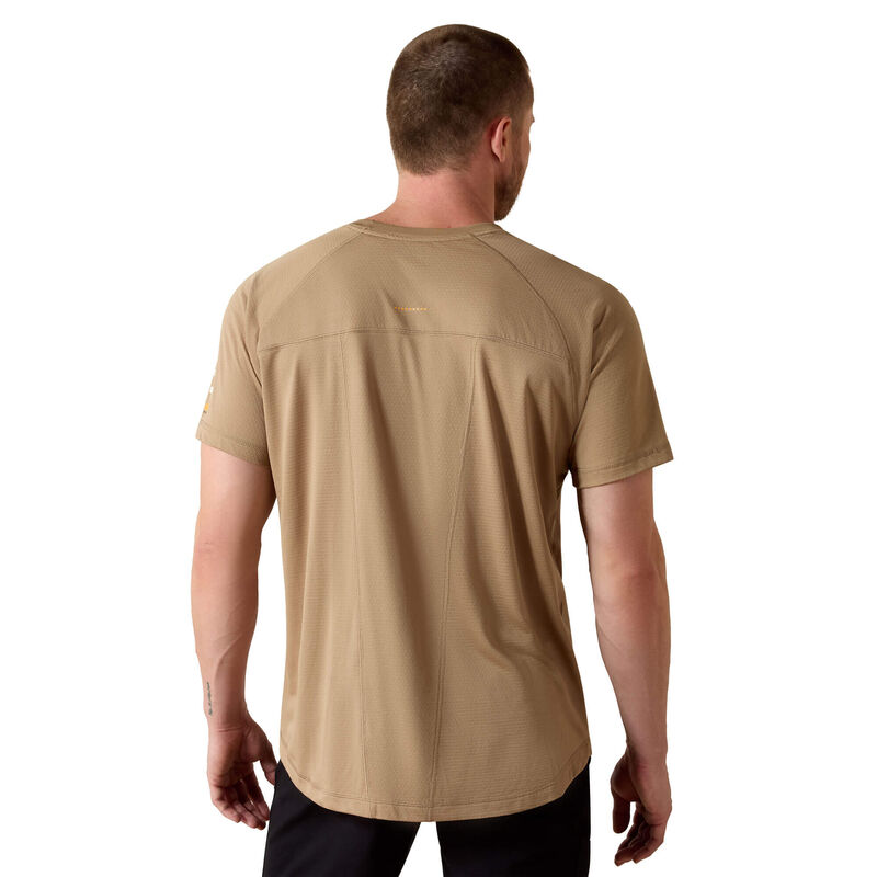 Ariat Men's Rebar Heat Fighter Staple T-Shirt in Khaki