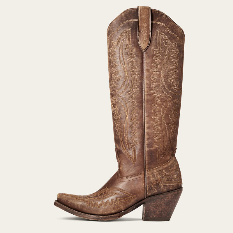 Ariat Women's Casanova Western Boot in Naturally Distressed Brown