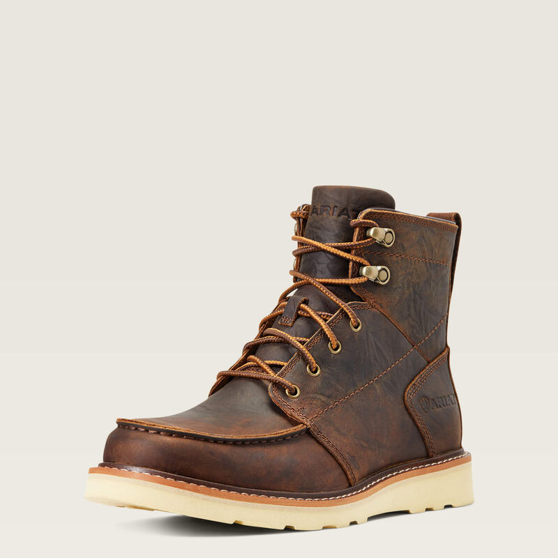 Ariat Men's Recon Lace Work Boot in Barn Brown