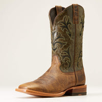 Ariat Men's Cowboss Western Boot in Crinkled Brown
