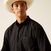 Ariat Men's 360 AirFLow Classic Fit Western Button Down Shirt in Black
