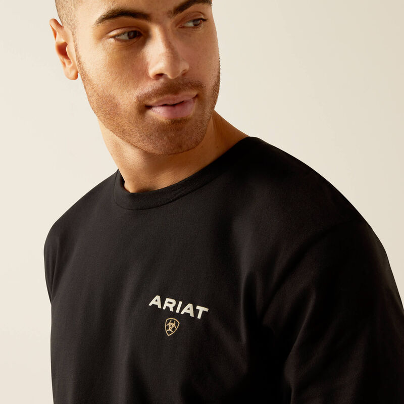 Ariat Men's American Rancher Graphic T-Shirt in Black