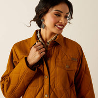 Ariat Women's Grizzly Quilted Barn Jacket in Chestnut Horse