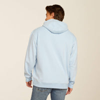 Ariat Men's Canyon Southwest Circle Pullover Hoodie in Soft Chambray (Available in Tall Sizes)