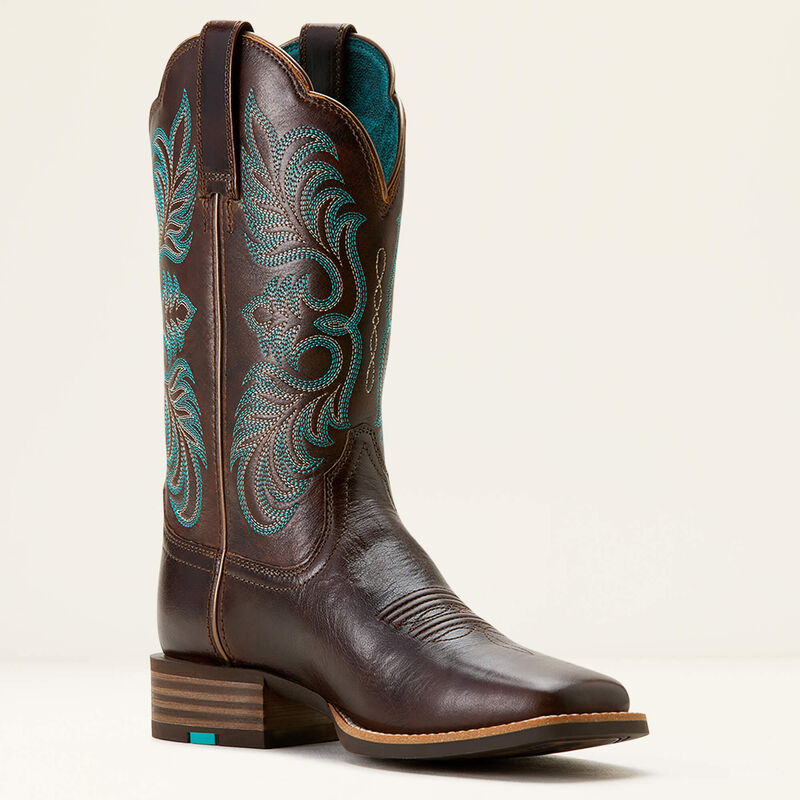 Ariat Women's Gillette Western Boot in Arizona Brown & Marble Brown