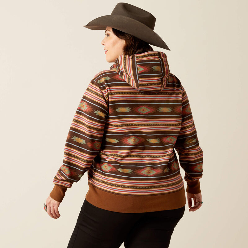 Ariat Women's Skyline Hoodie in Soft Silt Serape (Available in Regular & Plus Sizes)