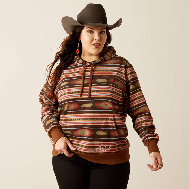 Ariat Women's Skyline Hoodie in Soft Silt Serape (Available in Regular & Plus Sizes)