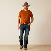 Ariat Men's Buffalo West Graphic T-Shirt in Burnt Umber