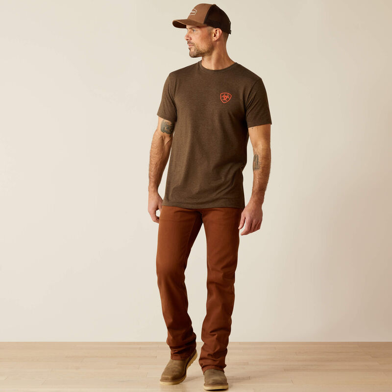 Ariat Men's Modern Mesa Graphic T-Shirt in Brown Heather