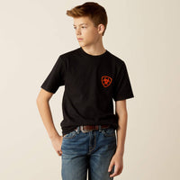 Ariat Boy's Outdoor Game Graphic Logo T-Shirt in Black