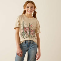 Ariat Girl's Horse With No Name Graphic T-shirt in Natural