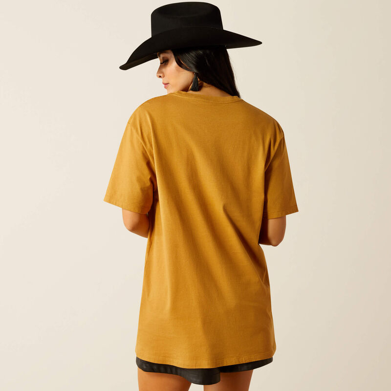 Ariat Women's Highlander Graphic T-Shirt in Harvest Gold