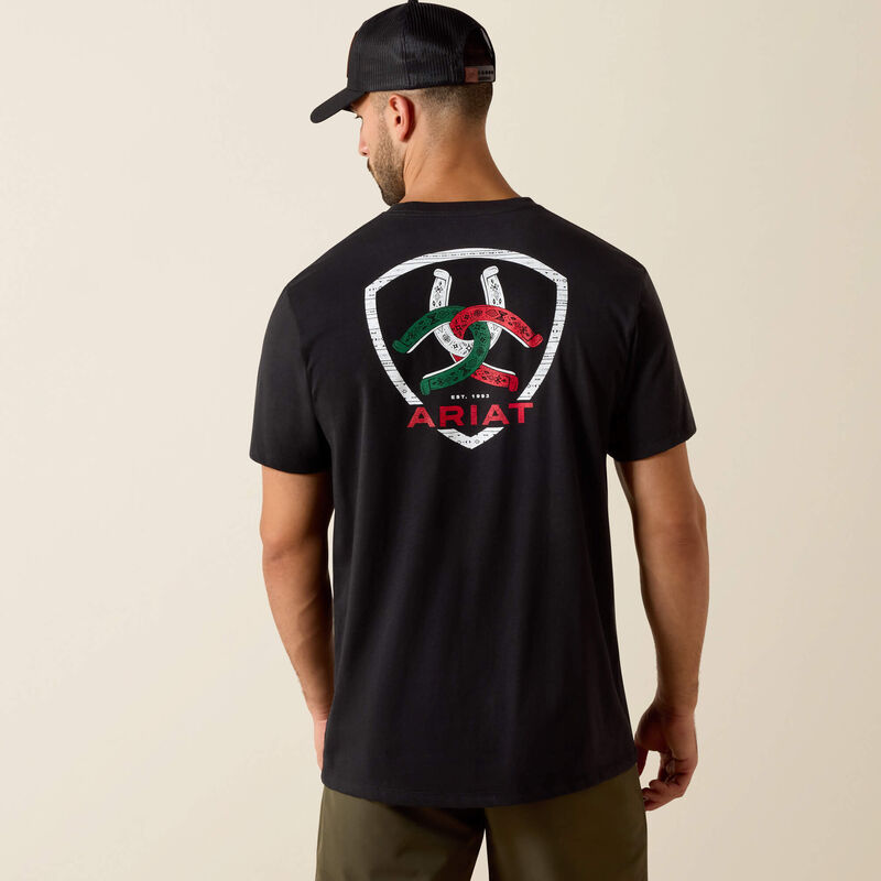 Ariat Men's Tres Herradauras Classic Fit T-Shirt in Black