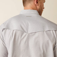 Ariat Men's S/S VentTEK Classic Fit Western Snap Shirt in Moonbeam