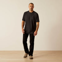 Ariat Men's Vertical Gradient Charger Logo T-Shirt in Black Heather