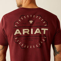 Ariat Men's Explorer Classic T-Shirt in Crimson Red Heather