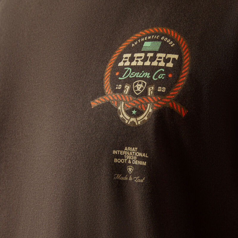 Ariat Men's Sponsors Logo T-Shirt in Vintage Black