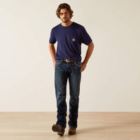 Ariat Men's Southwest Logo Graphic Pocket T-Shirt in Classic Blue