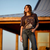 Ariat Women's No Roads Graphic T-Shirt in Vintage Black