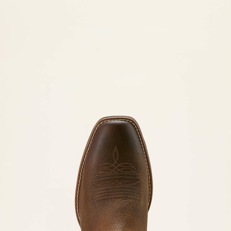 Ariat Men's Hustler Cowboy Boot in Earth/ Brown Bomber